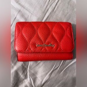 Vera Bradley Leather Riley foldable compact wallet